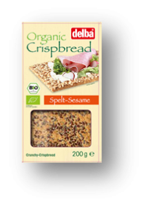 Organic Crispbread Spelt-Sesame